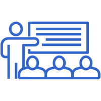 teacher in a classroom with students